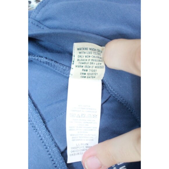 LL Bean Perfect Fit Pants Straight Leg Blue Size M Pet - Picture 8 of 8